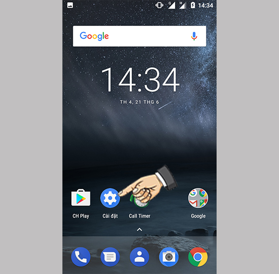 Vào cài đặt Pin